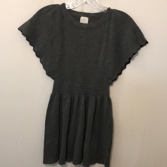 girls gray sweater dress
